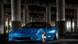 Синий Chevrolet Corvette