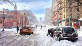 Улица в зимнем Нью-Йорке
