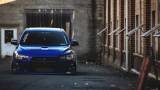 Синий Mitsubishi Lancer X